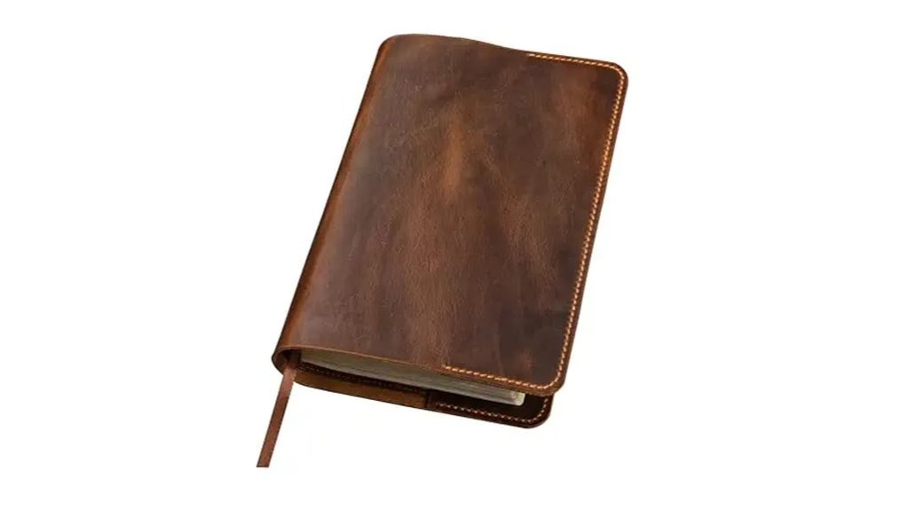 distressed leather bible cover