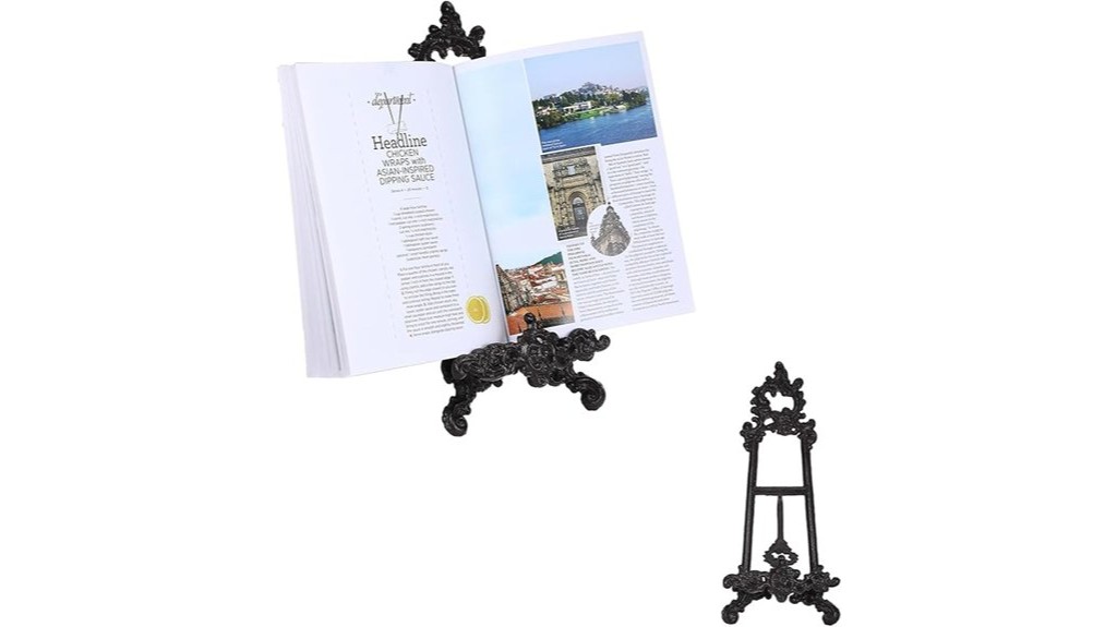 durable metal cookbook holder