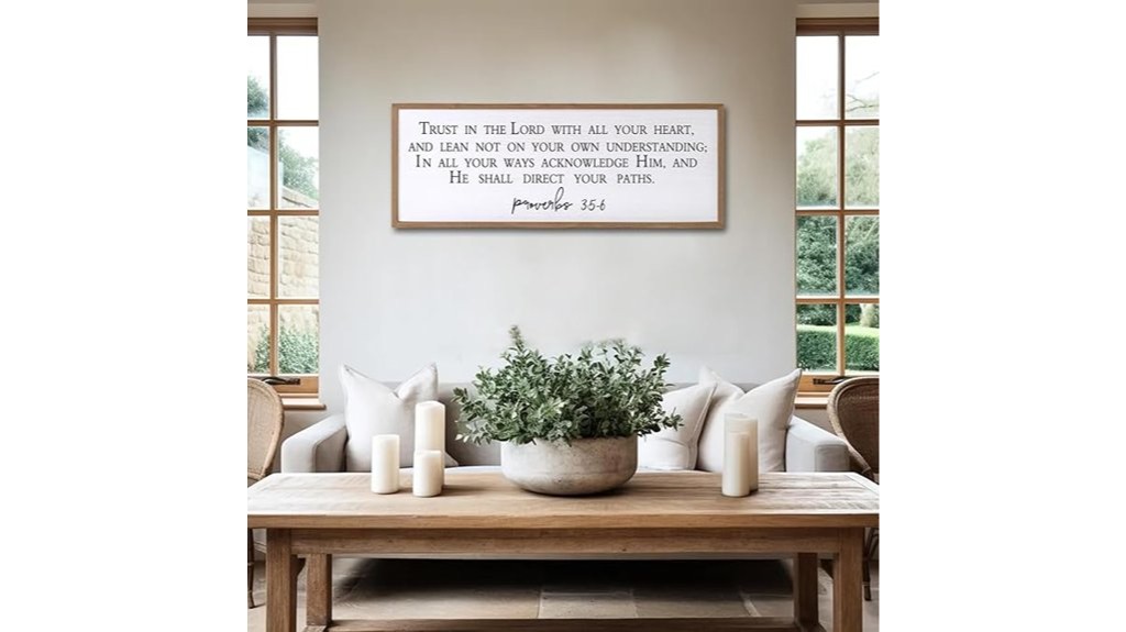 framed bible verse art