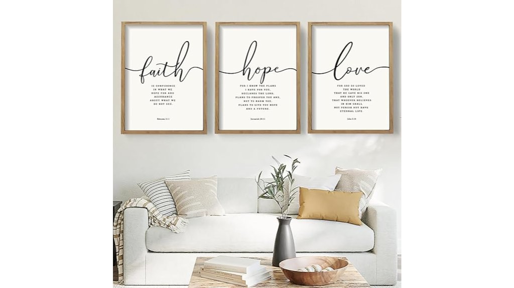 framed farmhouse bible verses