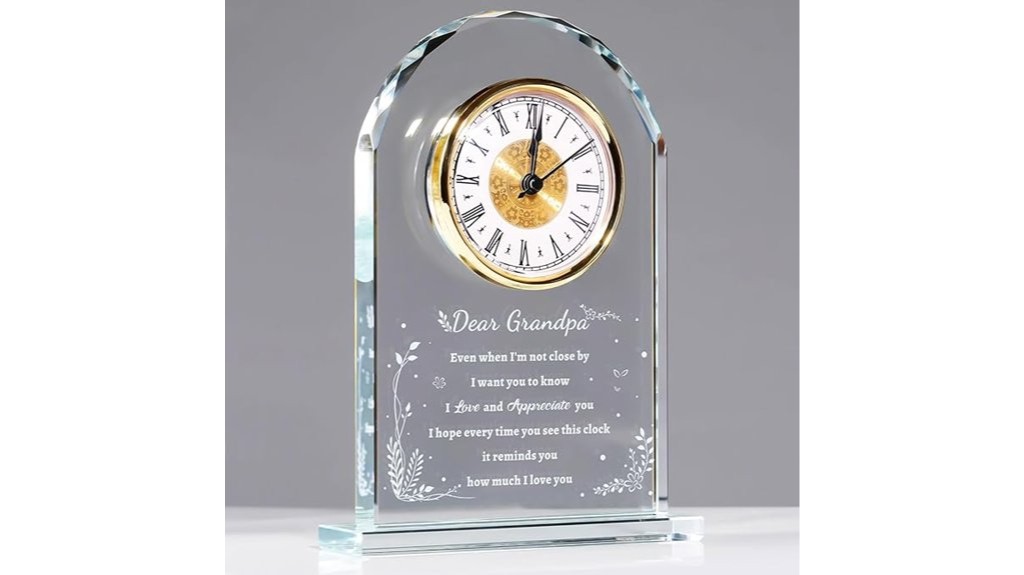 grandpa s elegant glass clock