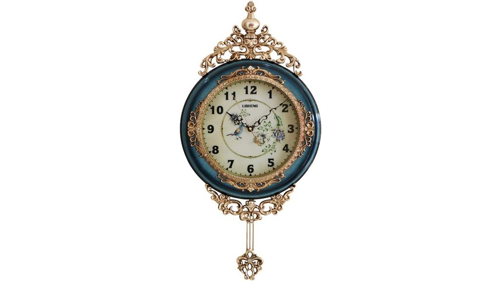 hand painted wall clock