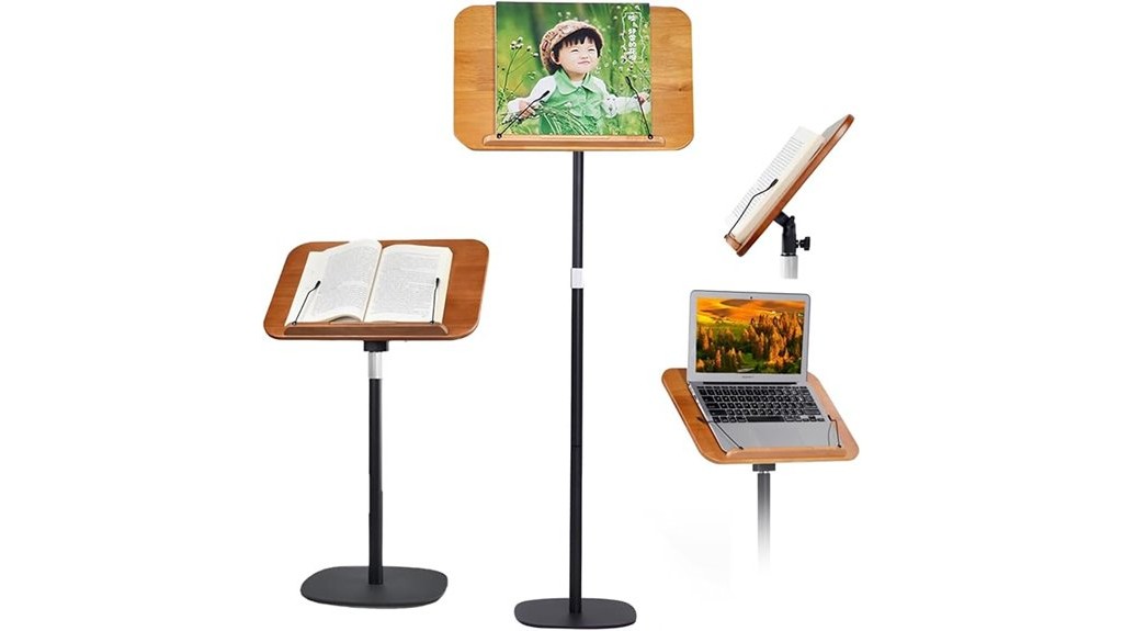 hands free adjustable book stand