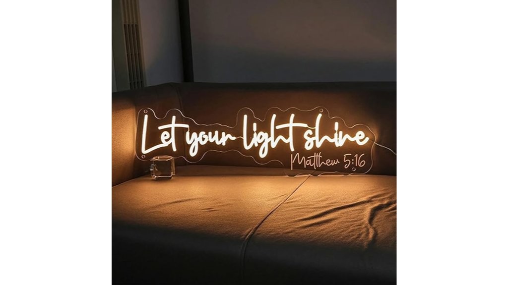 illuminated prayer room decor