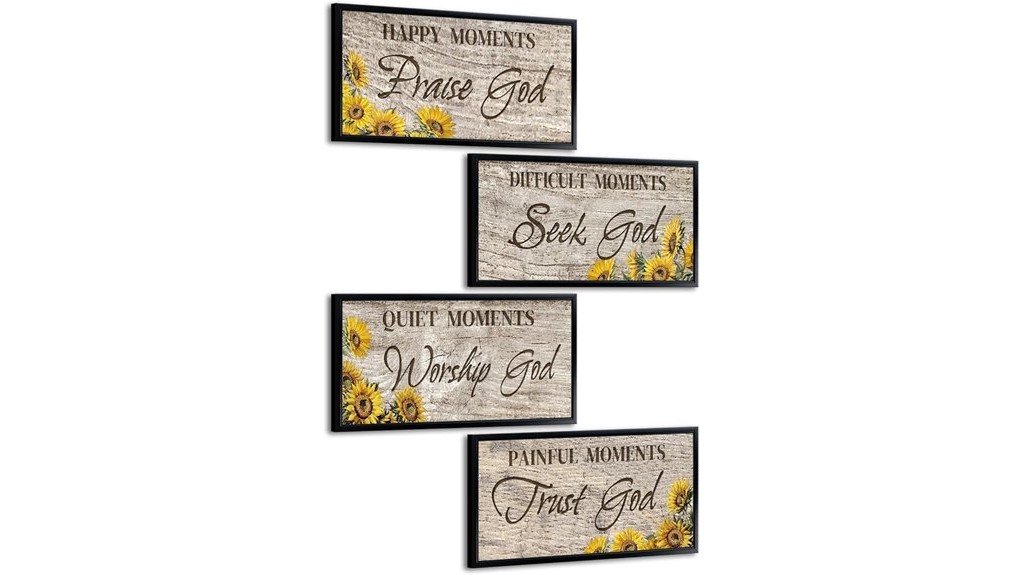 inspirational canvas print set