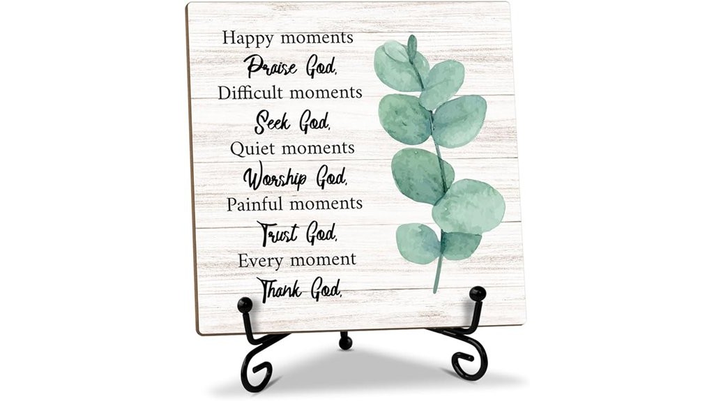 inspirational christian wood sign