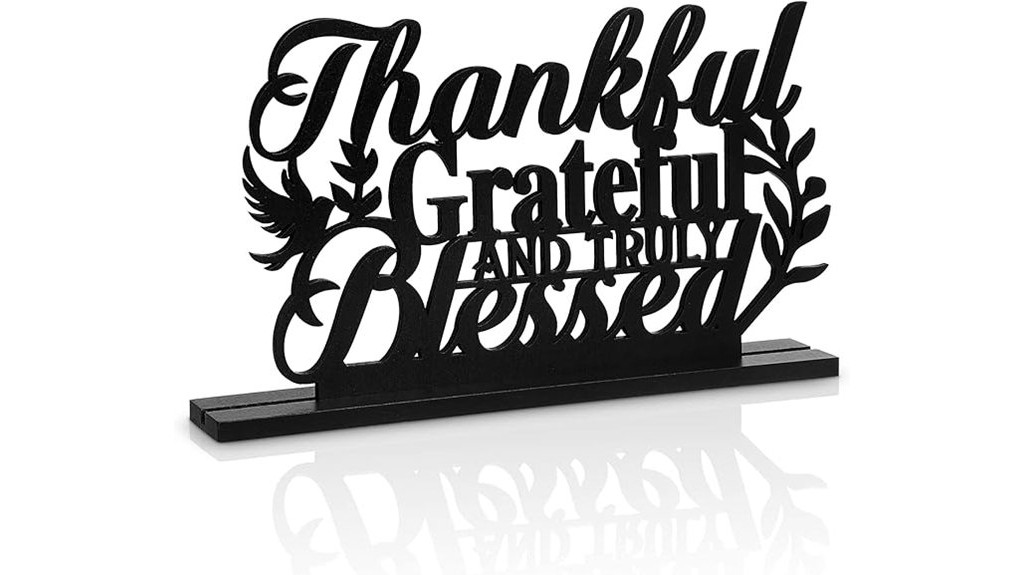 inspirational wooden table art