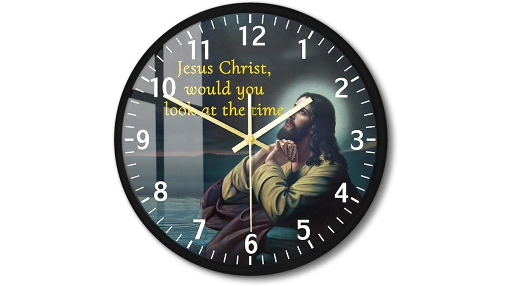 jesus christ themed clock