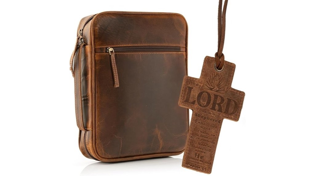 large antique leather cover