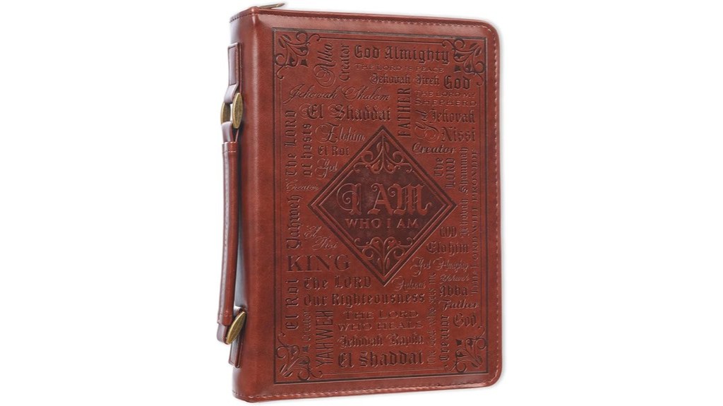 medium brown faux leather