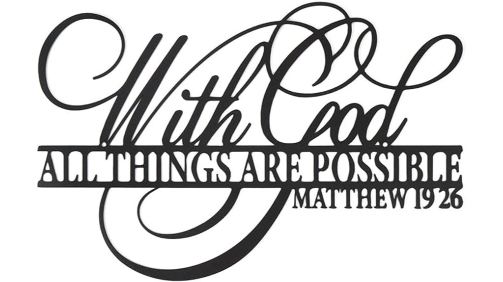 metal wall art scripture