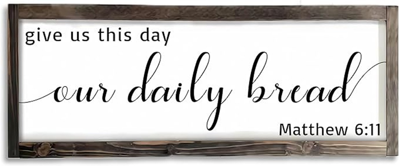 rustic wooden prayer sign