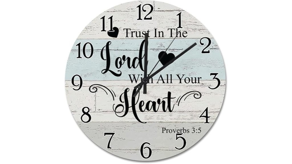 scripture wall clock design