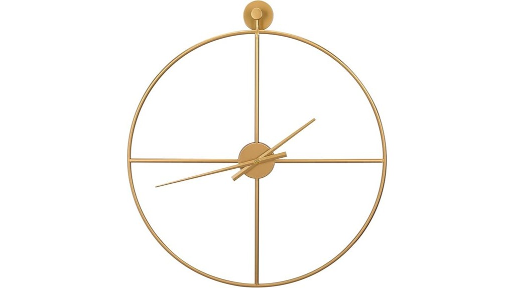 stylish 24 inch wall clock