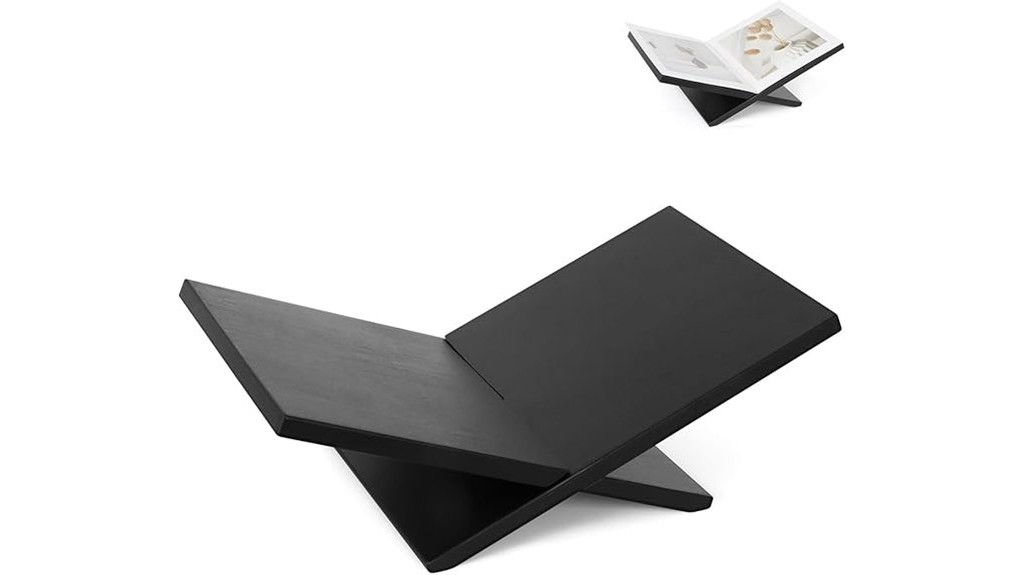 wooden display stand books